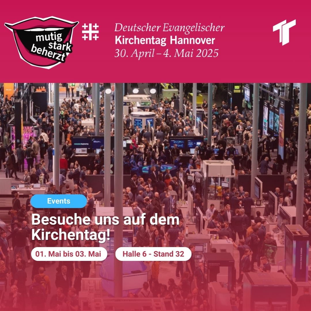 Kirchentag Beitrag Ankündigung für unseren Stand auf dem Kirchentag in Hannover