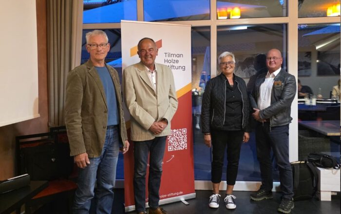 Erhard und Christiane mit dem Rotary Club und Frank Weyen