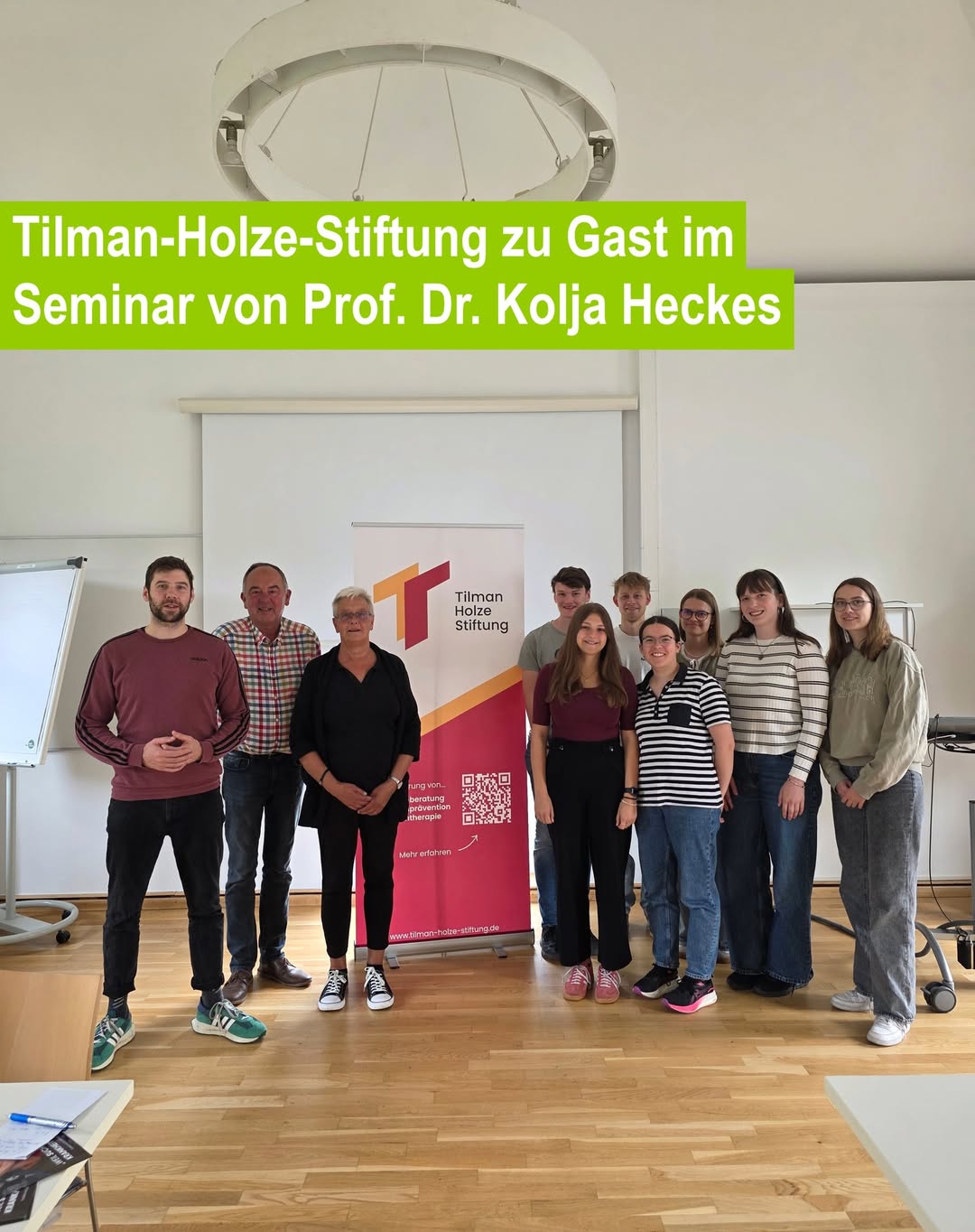 Gruppenbild vom Praxisbegleitseminar bei Kolja Heckes der Kathoinsight Münster