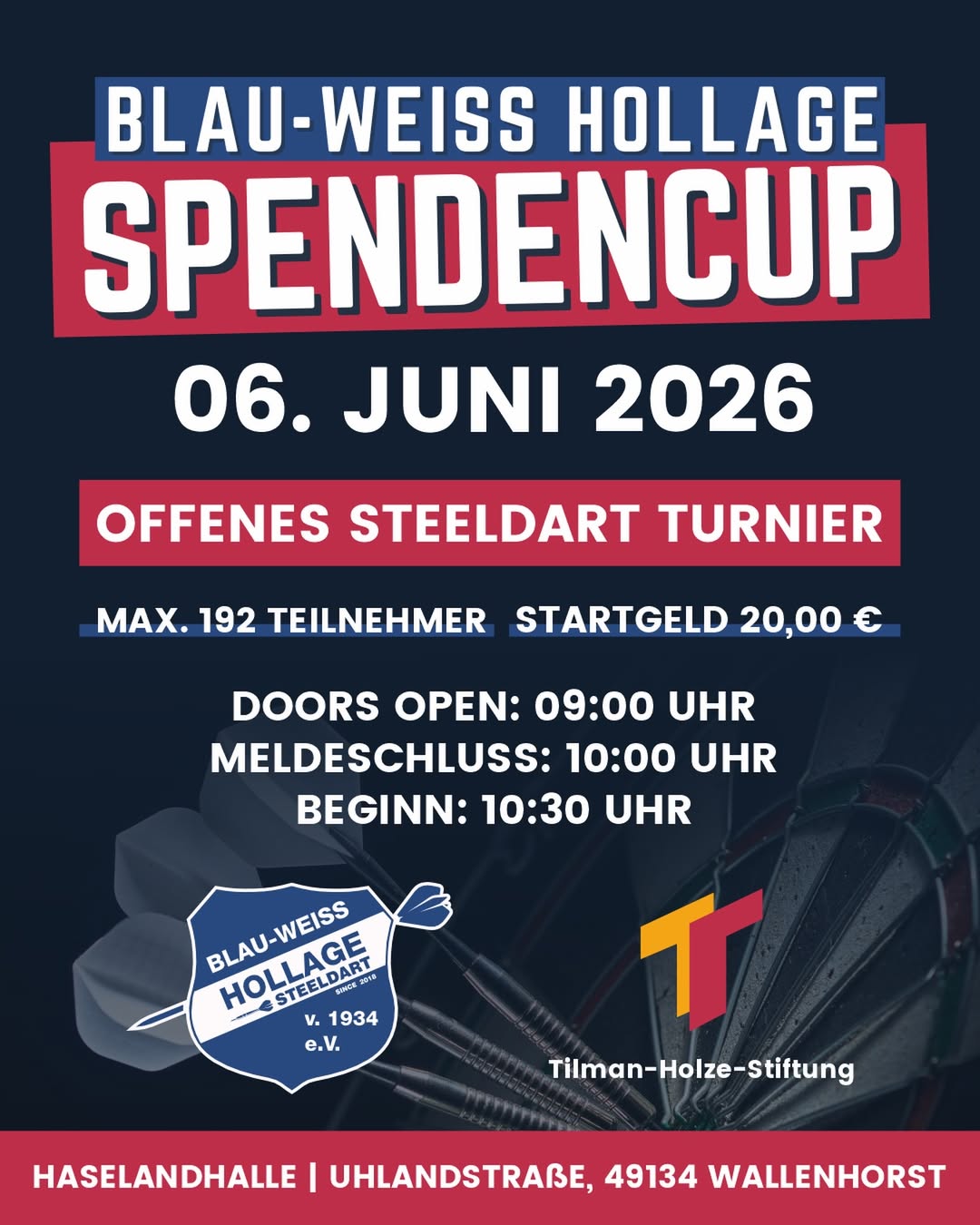 Turnier-Banner von Hollage.