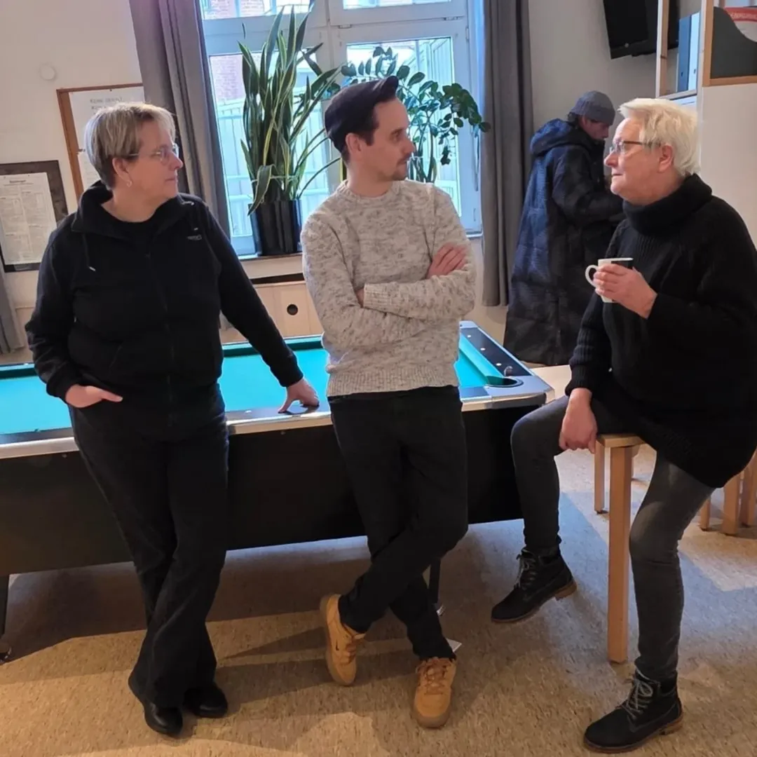 Christiane im Gesrpärch