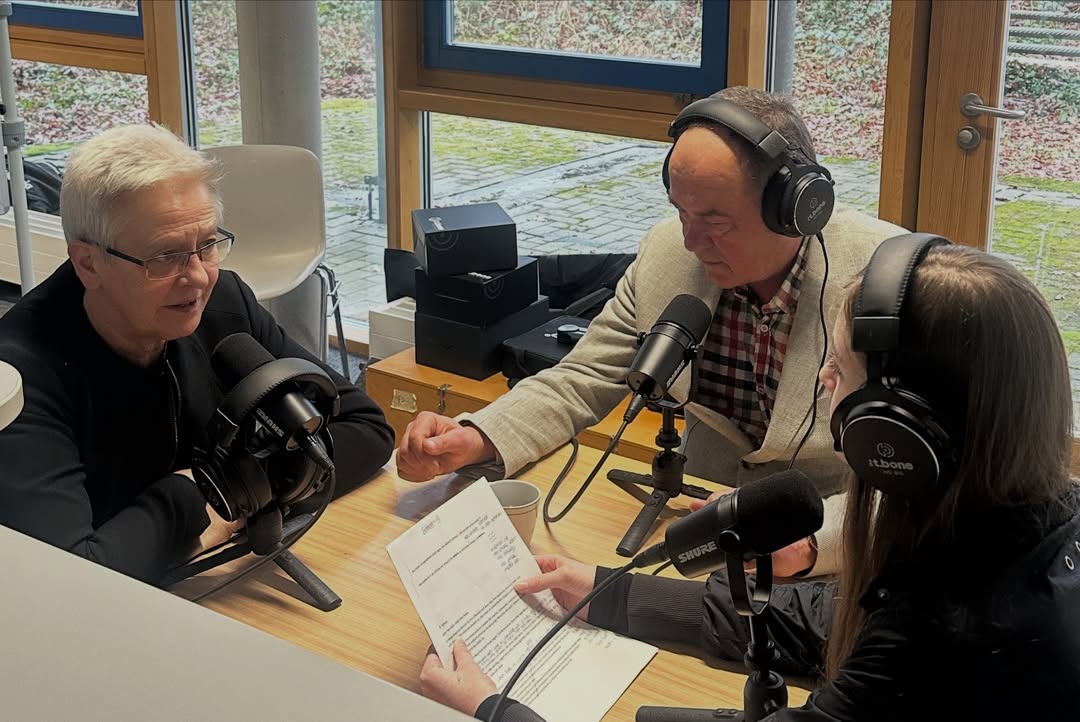 Bilder der Podcastaufnahme