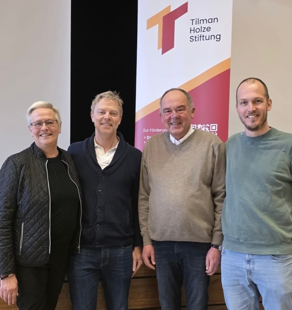 Christiane und Eltern vor Rollup